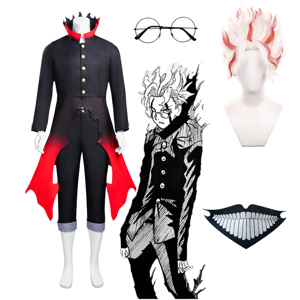Black Face Mask Pack - Anime Dandadan Okarun Costume Cosplay Okarun