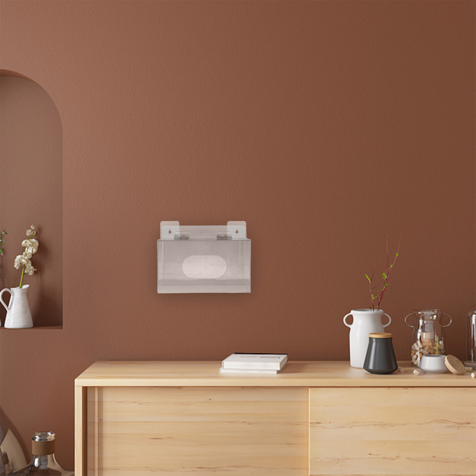 Face Mask Storage Box - Organizzatore per Maschere Facciali in Acrilico,